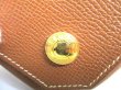 Photo9: HERMES Gold Graine Couchevel Leather Gold H/W Coin Purse Levan Cattle #9501