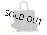 Photo: LOUIS VUITTON Monogram Black Denim Hand Bag w/Strap Neo Cabby GM #9505