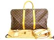 Photo1: LOUIS VUITTON Monogram Boston Bag Duffle Bag Keepall Bandouliere 50 #9506