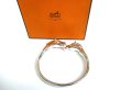 Photo1: HERMES Horse Motif Palladium plated Metal Bracelet Bangle #9507