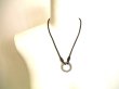 Photo10: BOTTEGA VENETA Intrecciato Black Leather Silver Pendant Necklace Choker #9511