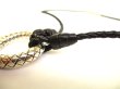 Photo11: BOTTEGA VENETA Intrecciato Black Leather Silver Pendant Necklace Choker #9511