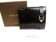 Photo1: GUCCI Micro Guccissima Black Patent Leather Bifold Wallet #9513