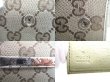 Photo10: GUCCI GG Brown Canvas Pearl White Leather Bifold Wallet Compact Wallet #9522