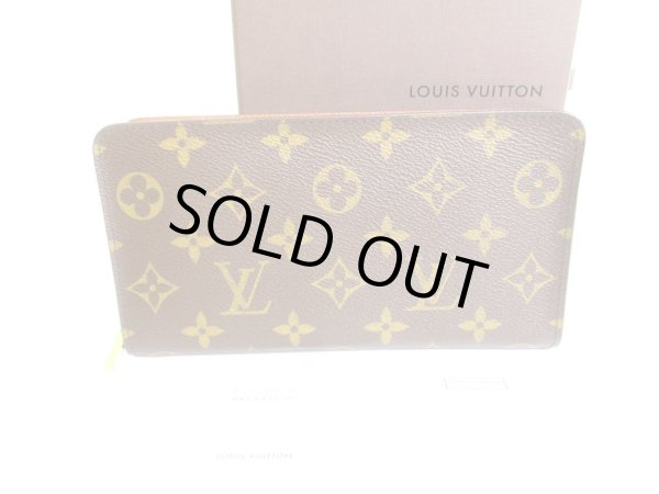 Photo1: LOUIS VUITTON Monogram Leather Zip Around Wallet Porto Monnaie Zip #9526