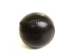 Photo2: HERMES Black and Orange Leather Baseball Ball Object #9528