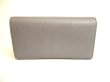 Photo2: GUCCI Marmont G Gray Leather Bifold Flap Long Wallet Purse #9541