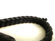 Photo7: BOTTEGA BENETA Intrecciato Black Leather Bangle Bracelet XS #9543