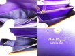 Photo9: Salvatore Ferragamo Purple and Orange Leather Bifold Long Flap Wallet #9549