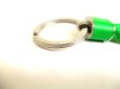 Photo3: BOTTEGA BENETA Intrecciato Green Leather Silver H/W Key Ring #9557