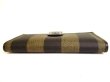 Photo5: FENDI Khaki Pecan PVC Canvas Black Leather Bifold Long Wallet #9560