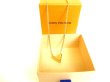 Photo1: LOUIS VUITTON Gold Plated Essential V Chain Necklace #9564