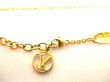 Photo8: LOUIS VUITTON Gold Plated Essential V Chain Necklace #9564