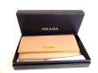 Photo12: PRADA Saffiano Cipria Leather Bifold Long Flap Wallet #9567