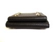 Photo6: Jimmy Choo Metal Stars Black Leather Trifold Wallet Compact Wallet #9568