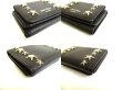 Photo7: Jimmy Choo Metal Stars Black Leather Trifold Wallet Compact Wallet #9568