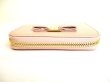 Photo6: Salvatore Ferragamo Vala Light Pink Leather Round Zip Coin Purse #9569