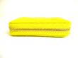 Photo6: Christian Dior Cannage Yellow Leather Round Zip Coin Purse #9574