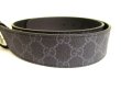 Photo2: GUCCI Interlocking G Buckle GG Black Leather Belt Size M #9575