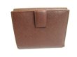 Photo2: Salvatore Ferragamo Gancini Dark Brown Leather Bifold Wallet #9578