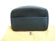 Photo1: LOUIS VUITTON Taiga Episea Leather Pouch Clutch Bag #9585