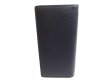 Photo2: LOUIS VUITTON Navy Blue Taiga Leather Long Wallet Brazza #9587