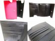 Photo8: PRADA Peonia Pink Nylon Black Leather Bifold Wallet Purse #9592
