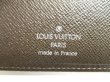 Photo10: LOUIS VUITTON Dark Brown Taiga Leather Long Bill Wallet #9595