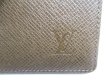 Photo12: LOUIS VUITTON Dark Brown Taiga Leather Long Bill Wallet #9595