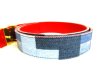 Photo2: LOUIS VUITTON Monogram Denim LV Initials Buckle Belt Size M #9597