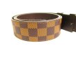 Photo3: LOUIS VUITTON Damier Leather LV Initial 40MM Belt Size M #9598