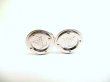 Photo4: LOUIS VUITTON Silver Plated Cufflinks Cuffs LV Circle #9599