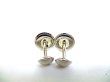 Photo5: LOUIS VUITTON Silver Plated Cufflinks Cuffs LV Circle #9599