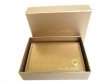 Photo12: BVLGARI Bronze Beige Leather Business Card Case Card Holder #9605