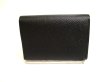 Photo2: HERMES Black Veau Epson Leather Card Case MC2 Card Holder #9607