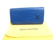 Photo1: LOUIS VUITTON Epi Blue Leather Gold H/W Multicles 4 Key Cases #9608