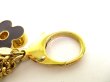 Photo7: LOUIS VUITTON Gold Metal Bag Charm Key Holder Sac Fleures du monogram #9609