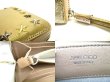 Photo9: Jimmy Choo Metal Stars Gold Leather Round Zip Wallet FILIPA #9610