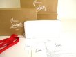 Photo1: Christian Louboutin Panettone White Leather Rubber Round Zip Wallet #9614