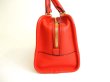 Photo3: LOEWE Sand Red Calf Leather Hand Bag Purse W/Strap Amazona 28 #9615