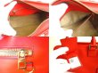 Photo9: LOEWE Sand Red Calf Leather Hand Bag Purse W/Strap Amazona 28 #9615