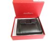 Photo12: Salvatore Ferragamo Vala Black Soft Leather Bifold Wallet #9618