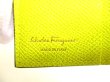 Photo10: Salvatore Ferragamo Gancini Yellow Leather Bifold Wallet #9619