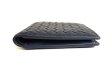 Photo5: BOTTEGA VENETA Intrecciato Navy Blue Leather Bifold Wallet Compact Wallet #9622