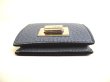 Photo5: FENDI Peekaboo Gray Leather Palladium Plated Square Coin purse #9629