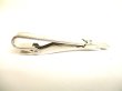 Photo2: LOUIS VUITTON Silver Steel LV Motif Necktie Pin Tie Clip #9635