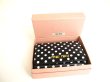 Photo12: miumiu Black Madras Leather Dot Pattern Trifold Wallet Compact Wallet #9636