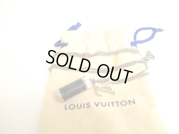 Photo1: LOUIS VUITTON Stainless Steel Monogram Eclipse Charms Necklace #9638