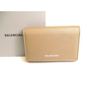 Photo: BALENCIAGA Light Brown Leather Card Holder Ville Accordeon Hold #9640