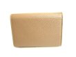 Photo2: BALENCIAGA Light Brown Leather Card Holder Ville Accordeon Hold #9640